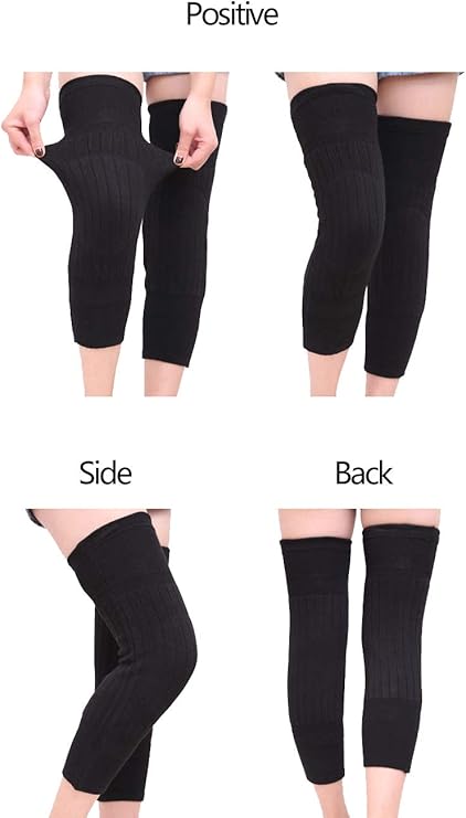 Unisex Wool Knee Warmers Pair