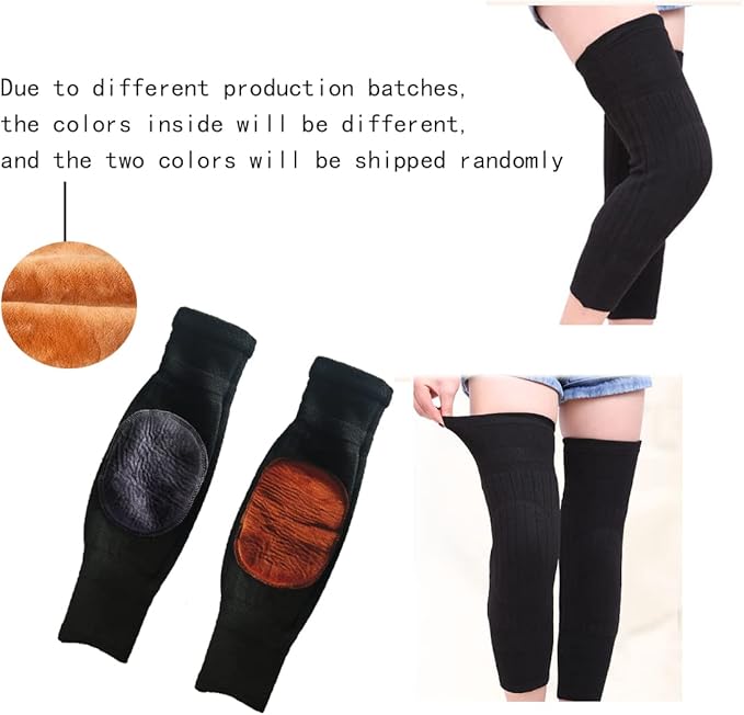 Unisex Wool Knee Warmers Pair