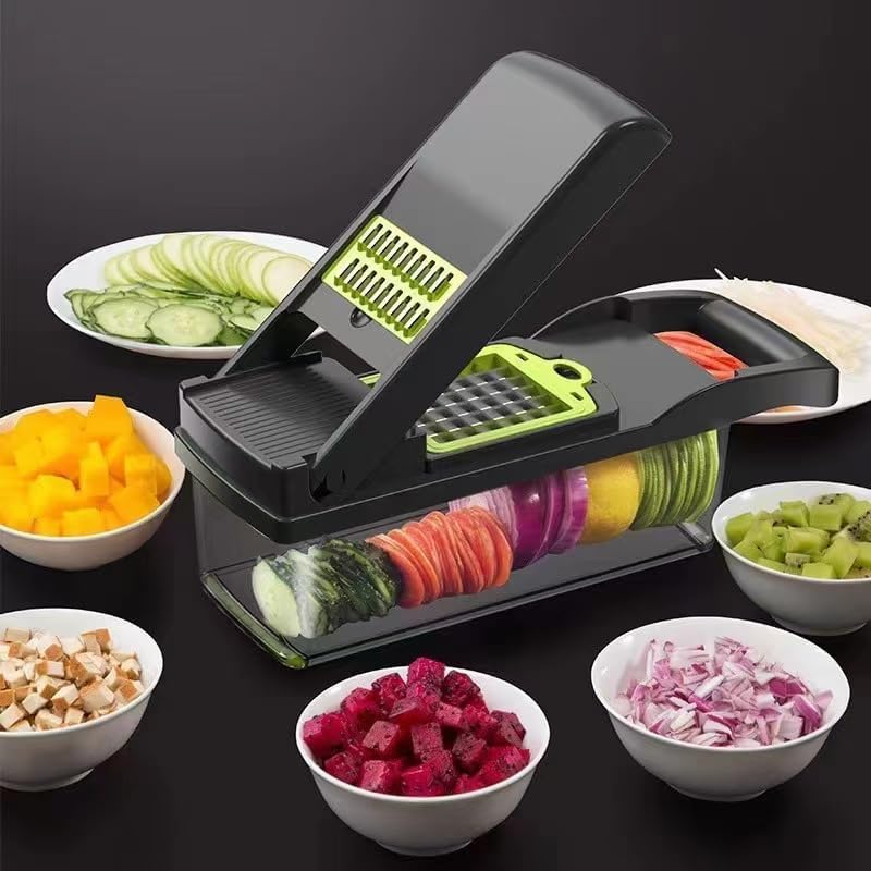 16-in-1 Mandoline Slicer & Vegetable Chopper | Multifunctional Food Cutter & Grater