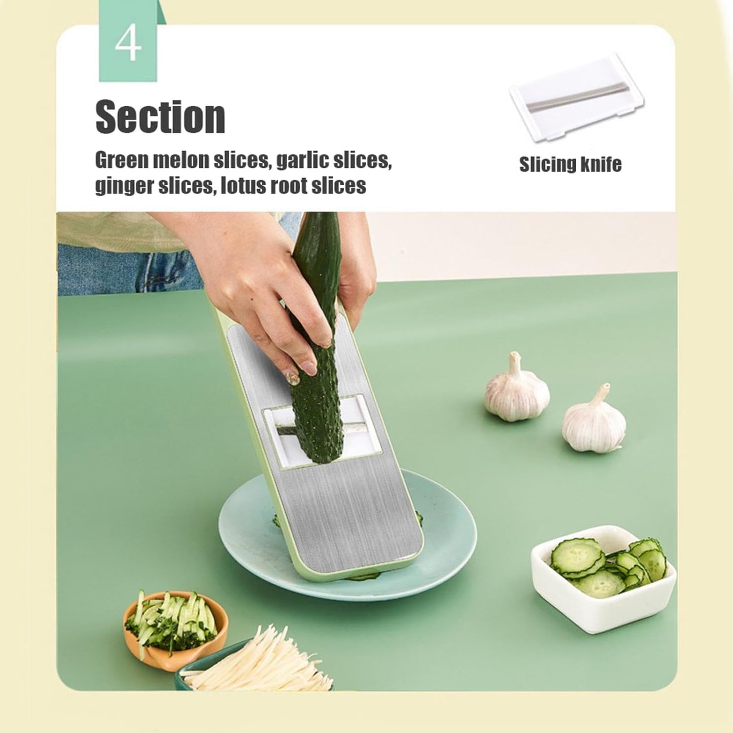5in1 Vegetable Cutter Stainless Steel