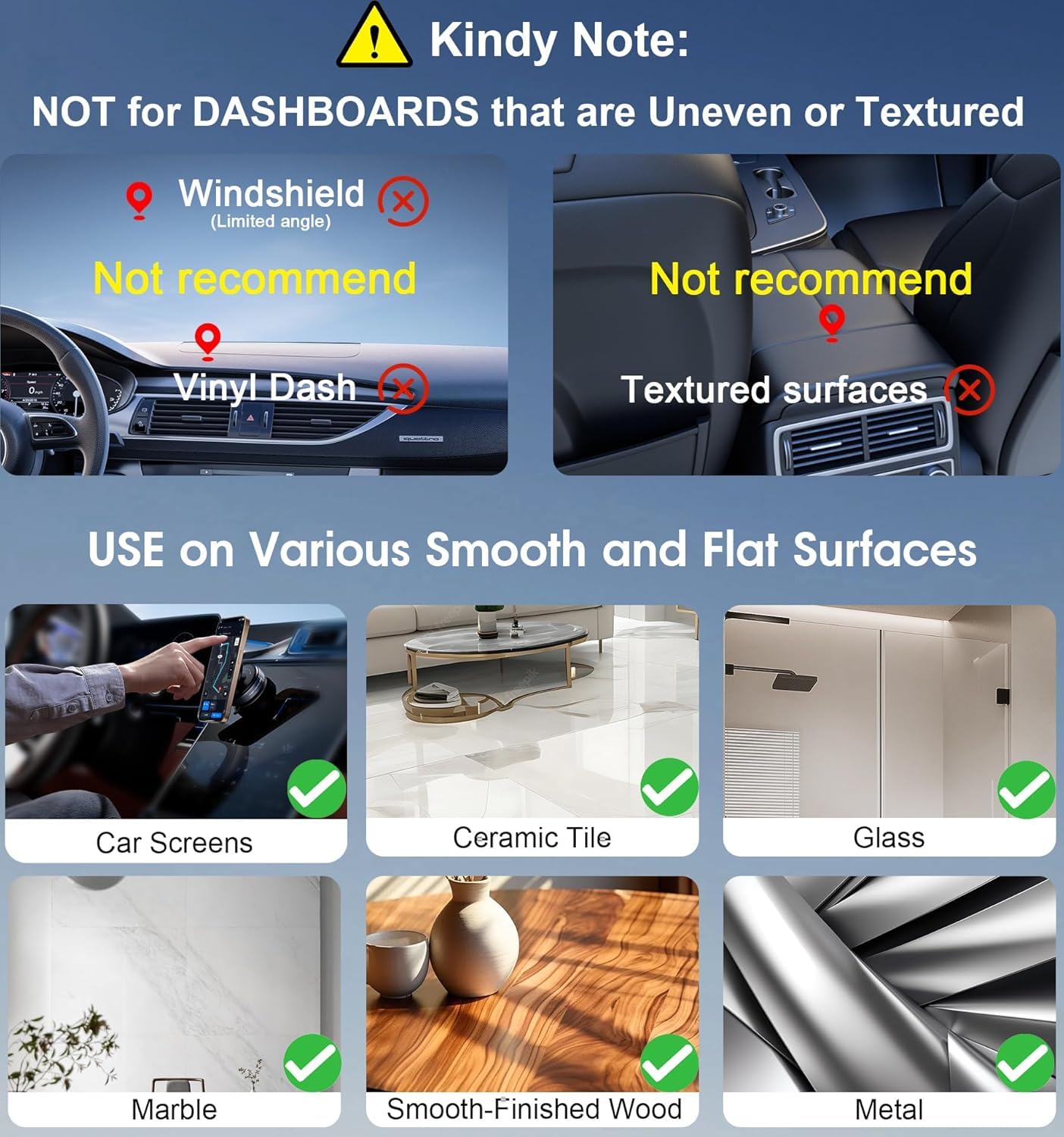 Vacuum Suction Magnetic Phone Holder