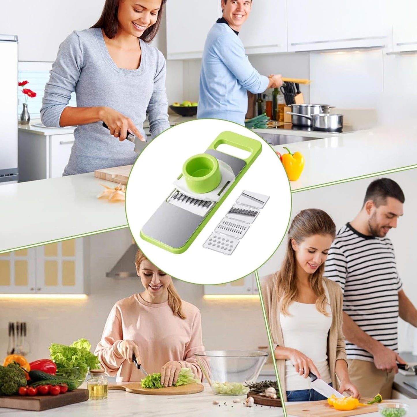 5in1 Vegetable Cutter Stainless Steel